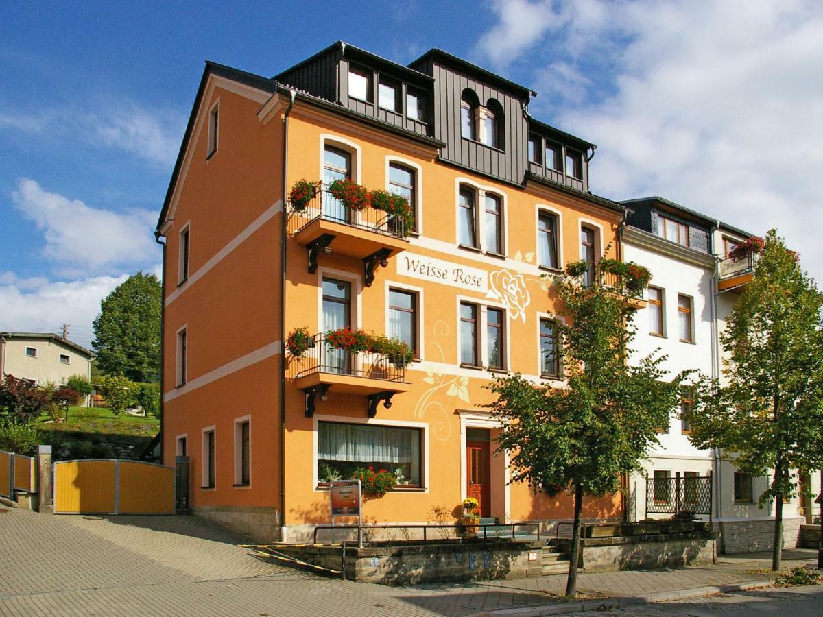 באד אלסטר Pension Weisse Rose, Parkplatz, Fruehstueck, Wlan, Zentral מראה חיצוני תמונה